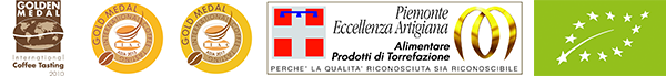 Gold metal – International coffee tasting 2010 | Gold metal – International coffee tasting 2013 and 2017 | Eccellenza Artigiana | Bio